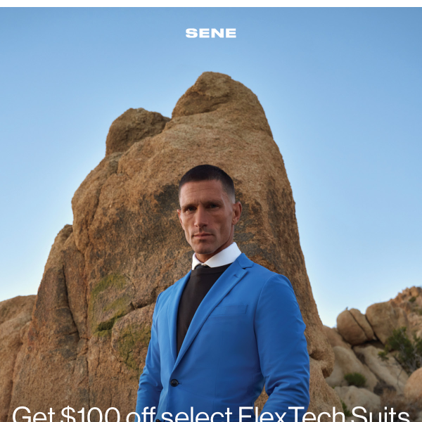 Sene, Get $100 Off Select FlexTech Suits 🎉