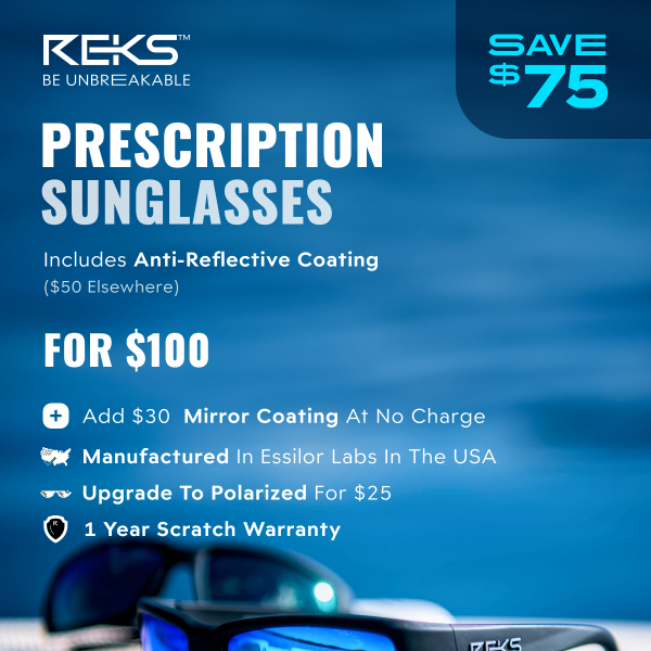 Never Before! Prescription Sunglasses $100 Complete