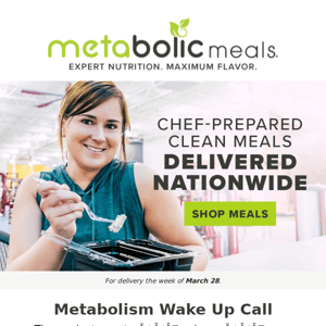 ⏰ Metabolism Wake Up Call