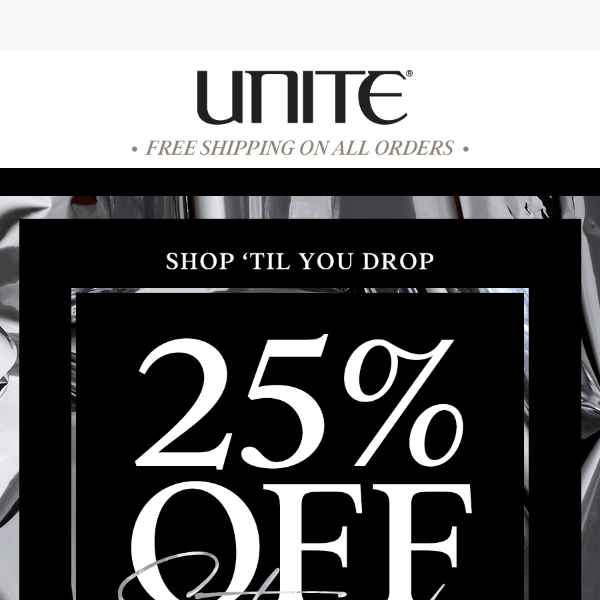 25% OFF SITEWIDE 🎉