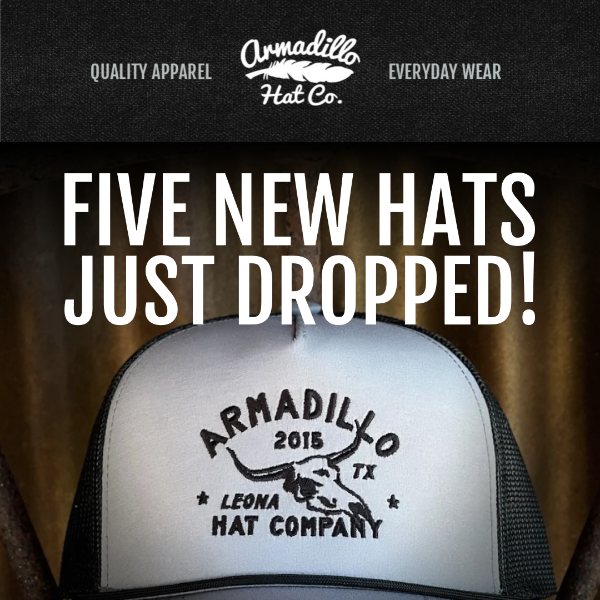 5 NEW Hats: Just Arrived! 🔥