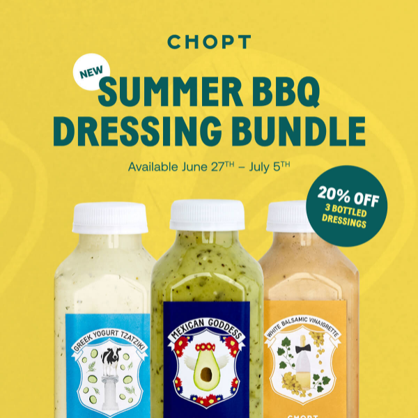 Hit the Grill with the Summer BBQ Dressing Bundle!