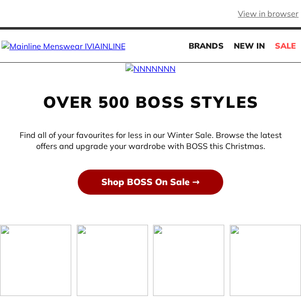 On Sale: Over 500 BOSS Styles →
