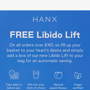 Get your FREE Libido Lift 🍑