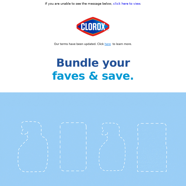 Save 10% on Clorox faves when you bundle 🧣