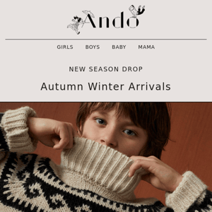 MORE NEW AUTUMN ARRIVALS