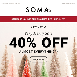 A very merry deal! 40% off