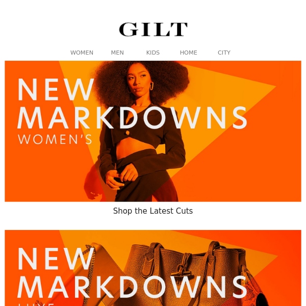 New Markdowns: Women’s ➡ Men’s ➡ Luxe ➡ & More