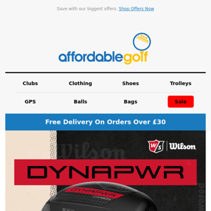 🔴 DYNAPWR from Wilson - Available Now at Affordable Golf