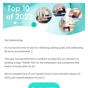 Pilatesology Top 10 of 2022 ⚡️