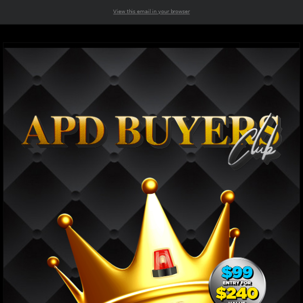 💰 APD Buyer's Club Membership - $99 for a $240 value over a year!