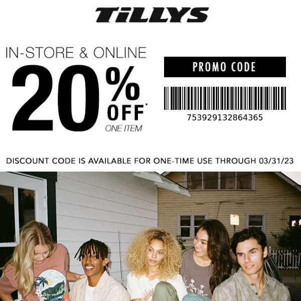 20% off 1 Item ➔ Get Something New For Spring