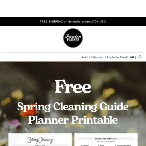 🌼 FREE 🌼 Spring Cleaning Guide PDF!