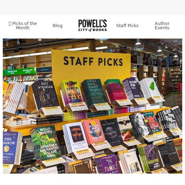 ✨ New staff picks, and a snowy Portland update!