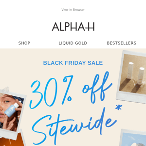 30% OFF Sitewide Starts Now!