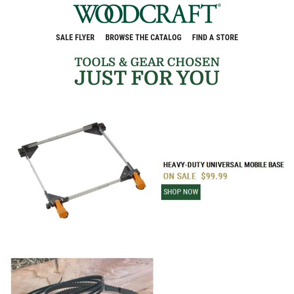 Hot Deals on Cool Tools & Gear at Woodcraft