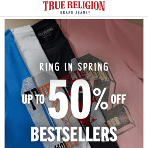 Up to 50% Off Bestsellers