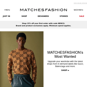 MATCHESFASHION’s most-wanted menswear labels