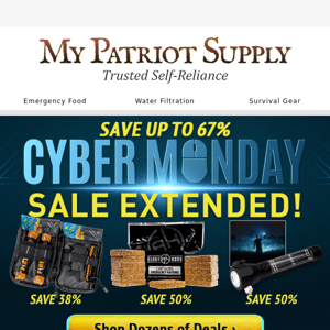 SALE EXTENDED: Get MORE Cyber Monday Deals!