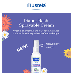 Try our NEW Sprayable Diaper Rash Cream!