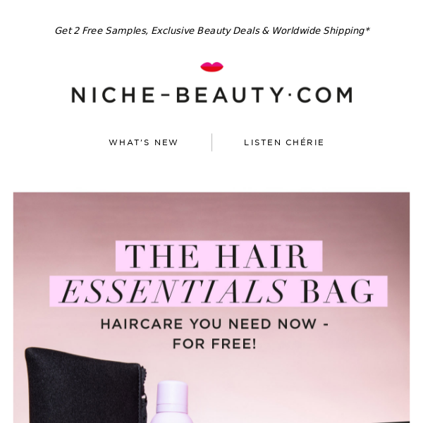 New in: The FREE Hair Essentials Bag!