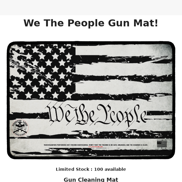 📜 WE THE PEOPLE - Gun Mat