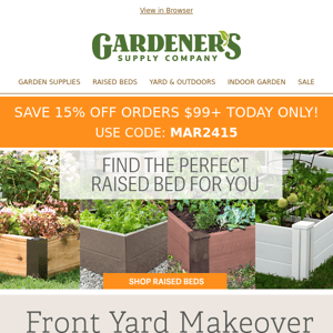 Set Your Garden Up for Success with Raised Beds!