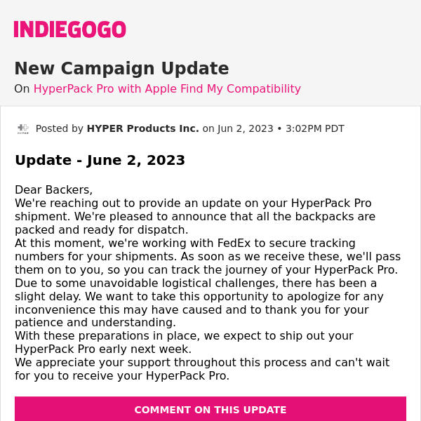 📢 Update #13 from HyperPack Pro with Apple Find My Compatibility