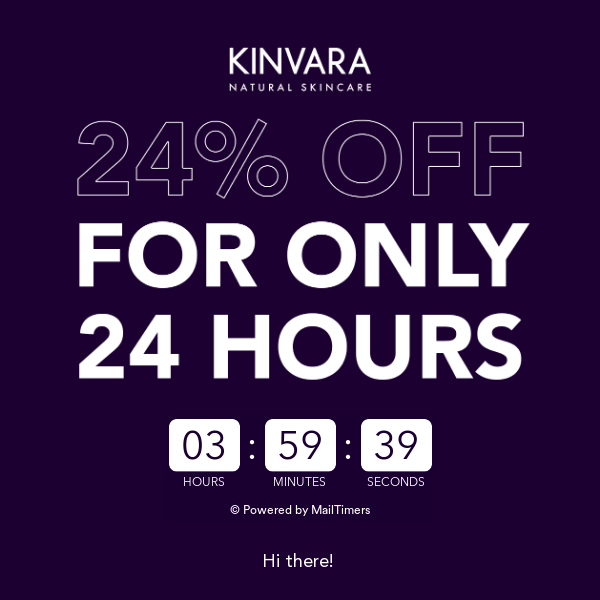 Only 4 hours remaining in our 24% off sale! ⌛🤩