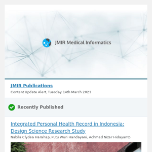[JMI] Integrated Personal Health Record in Indonesia: Design Science Research Study