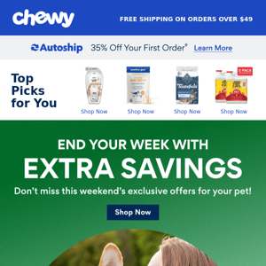 Chewy, These Offers Are Calling You!