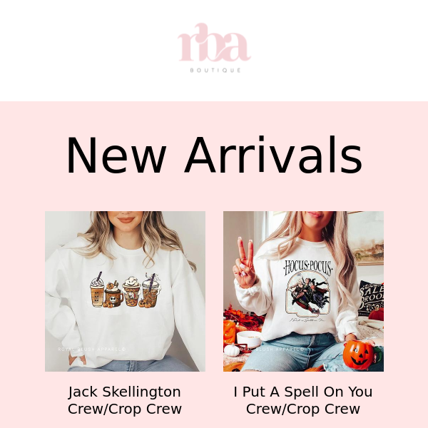 New fall arrivals