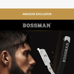 AMAZON EXCLUSIVE: 20% Off Bossman Professional Barber Straight Razor