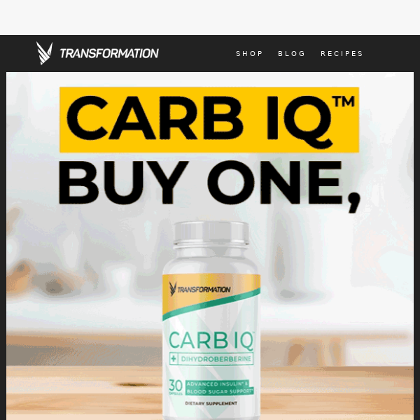 Unlock the Ultimate Carb IQ™ Deal: Buy One, Get Two FREE!