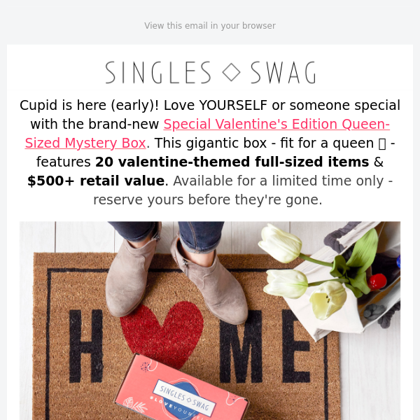 Introducing The Special Valentine's Edition Queen-Sized Mystery Box