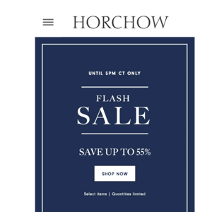 Flash Sale! Up to 55% off
