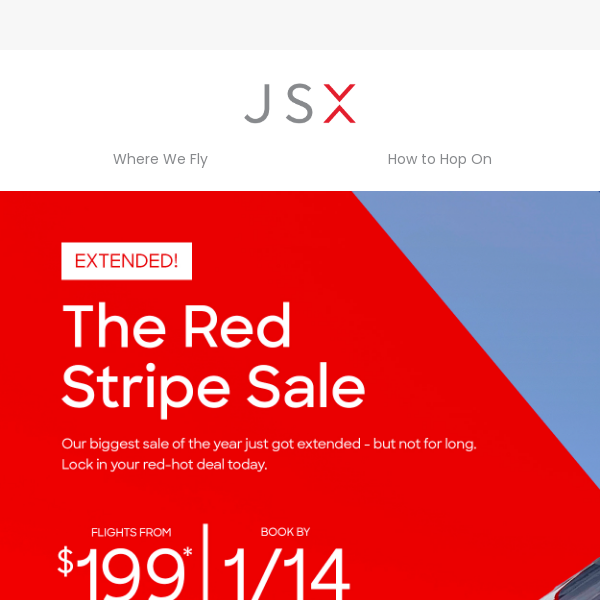 Extended! The Red Stripe Sale 🎁