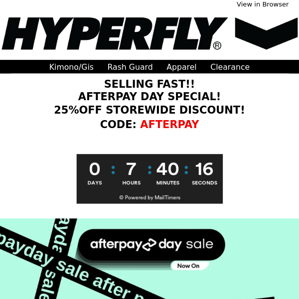 🚨25-50%OFF - AFTERPAY DAY SPECIAL