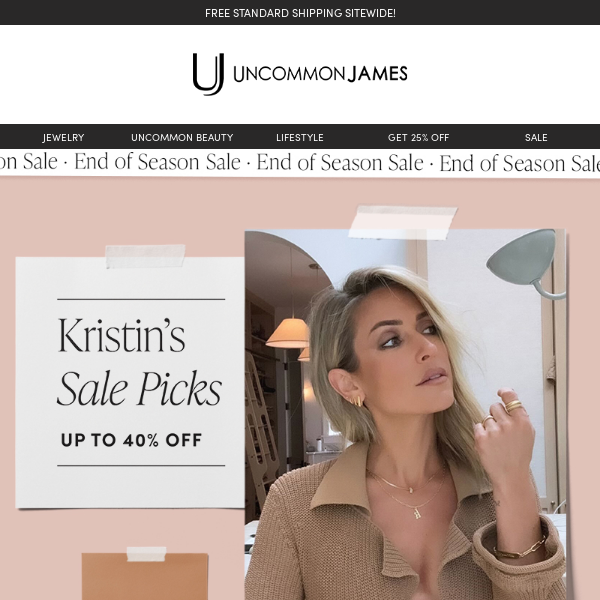 Get Kristin’s sale picks + FREE beauty
