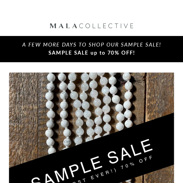 Shop Now and Don't Miss Out – SAMPLE SALE 💫