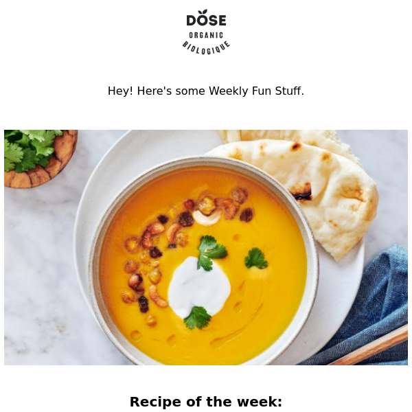 Recipe of the week: Curried Sweet Potato Soup