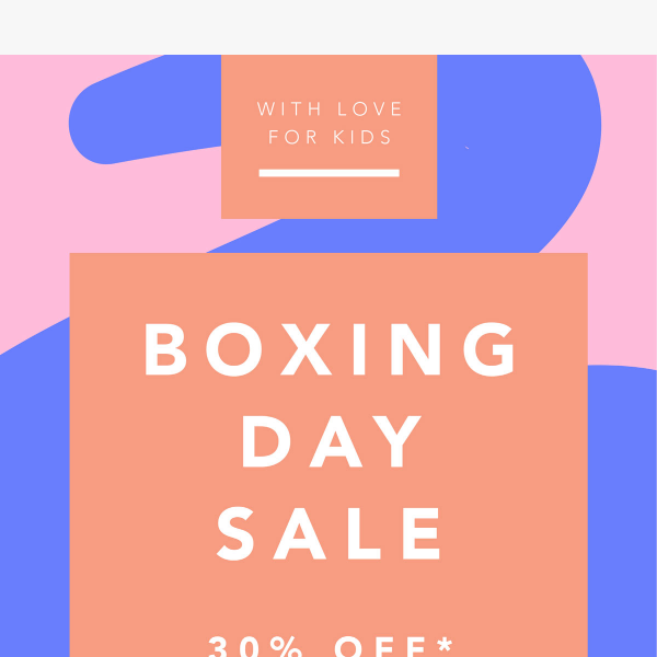 Boxing day Sale is now live 🛍️ 30% OFF STOREWIDE