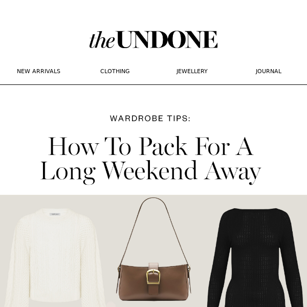 How to Pack for a Long Weekend Away