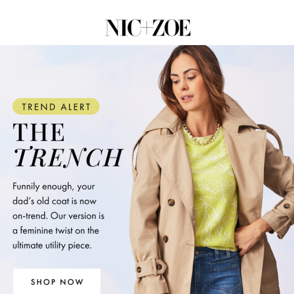 Say "hey" to our all-new trending trench coat