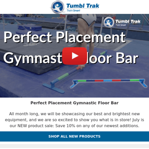 *NEW* Perfect Placement Gymnastic Floor Bar ⭐