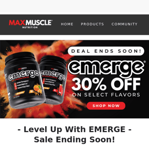 30% Off Top EMERGE Flavors - Last Chance!
