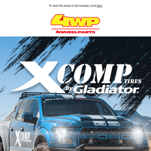 All-New & In Stock! X Comp Tires by Gladiator