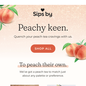 All things peach tea 🍑