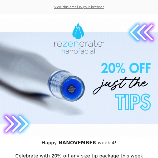 💧 Just the Tips... are 20% off this week!