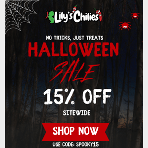 No Tricks Just Treats! Halloween Sale Starts Now!